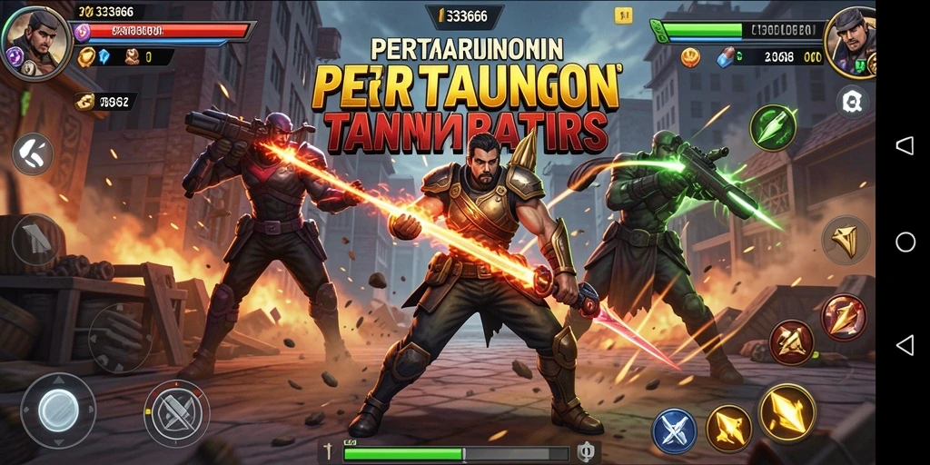 Gameplay seru 333666 dalam pertarungan Fighting yang intens.