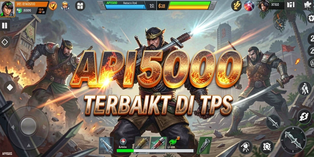 Screenshot menampilkan aksi intens dalam gameplay TPS API5000.