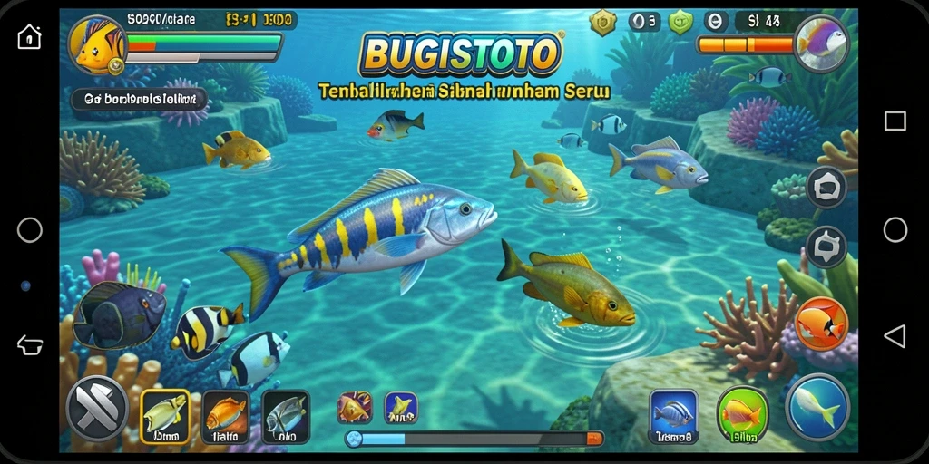 Screenshot gameplay BUGISTOTO menampilkan aksi memukau dalam Tembak Ikan.