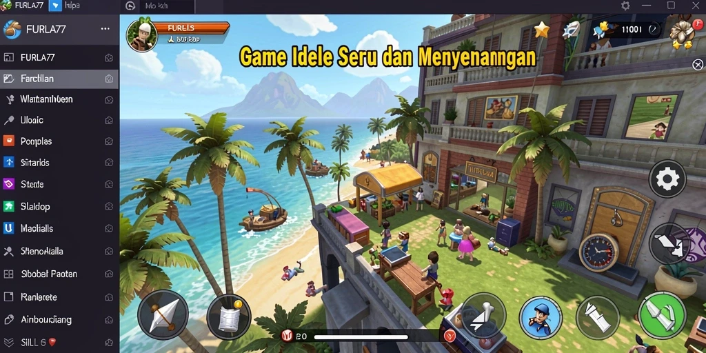 Tampilan gameplay FURLA77 yang menarik dan penuh warna.