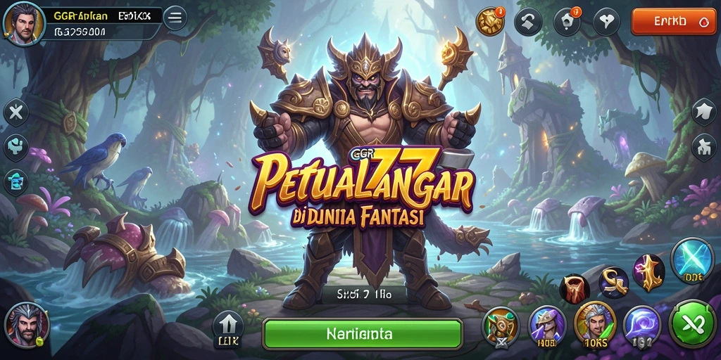 Tangkapan layar GGR777 menampilkan aksi seru dalam pertempuran RPG.