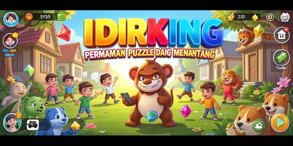 Tampilan gameplay IDRKING yang seru dan menantang.