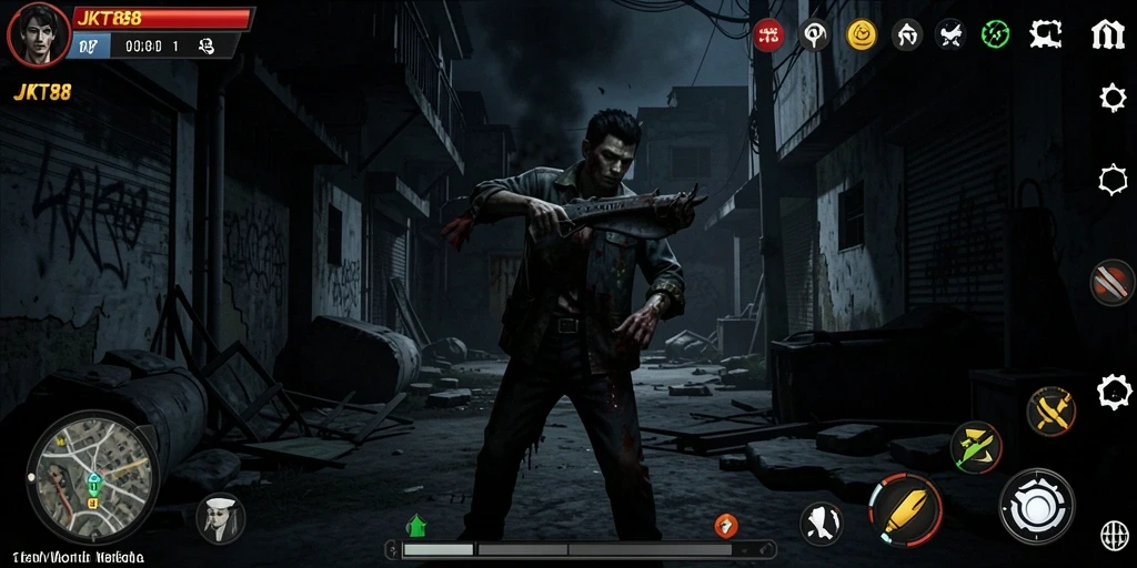 Screenshot JKT88 menampilkan saat mencekam dalam permainan Horror.