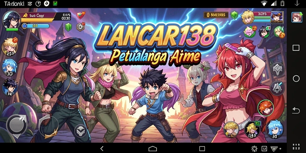 Tangkapan layar menunjukkan karakter dalam pertarungan epik di dunia anime.
