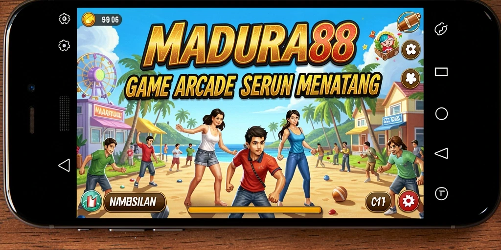 Screenshot utama MADURA88 menampilkan aksi seru dalam gameplay Arcade.