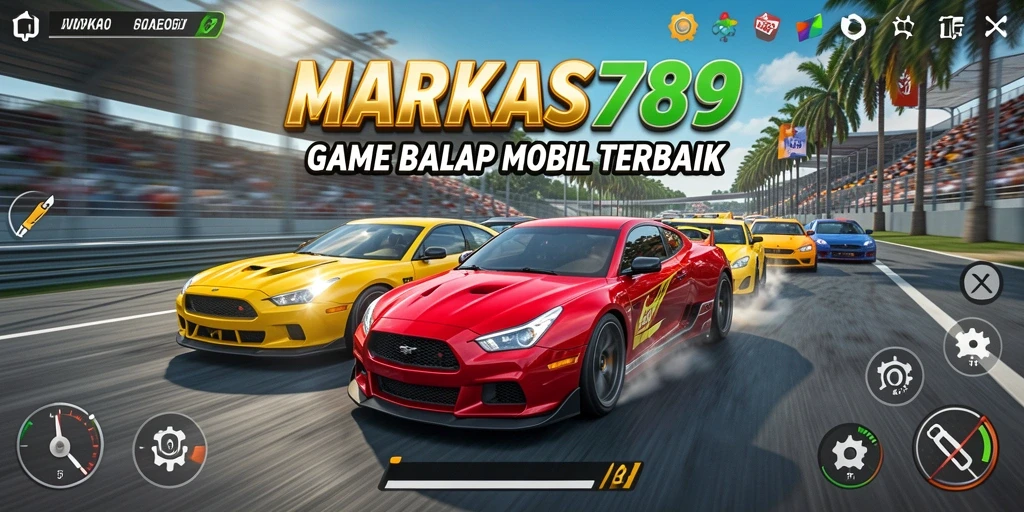 Tampilan gameplay seru dan menegangkan di lintasan balap.
