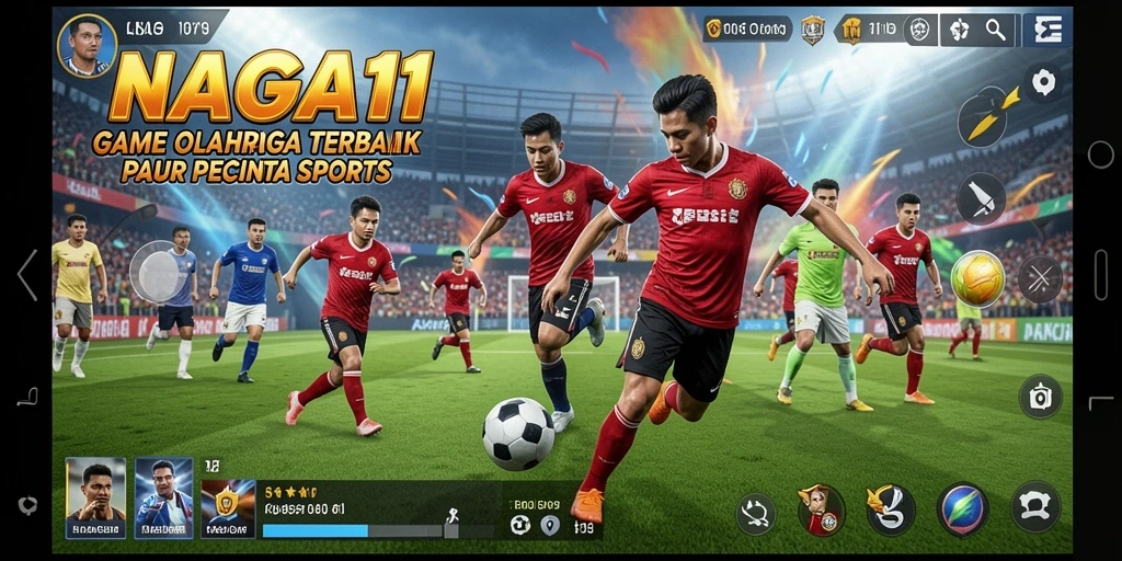 Tampilan gameplay NAGA11 yang penuh aksi dalam olahraga seru.