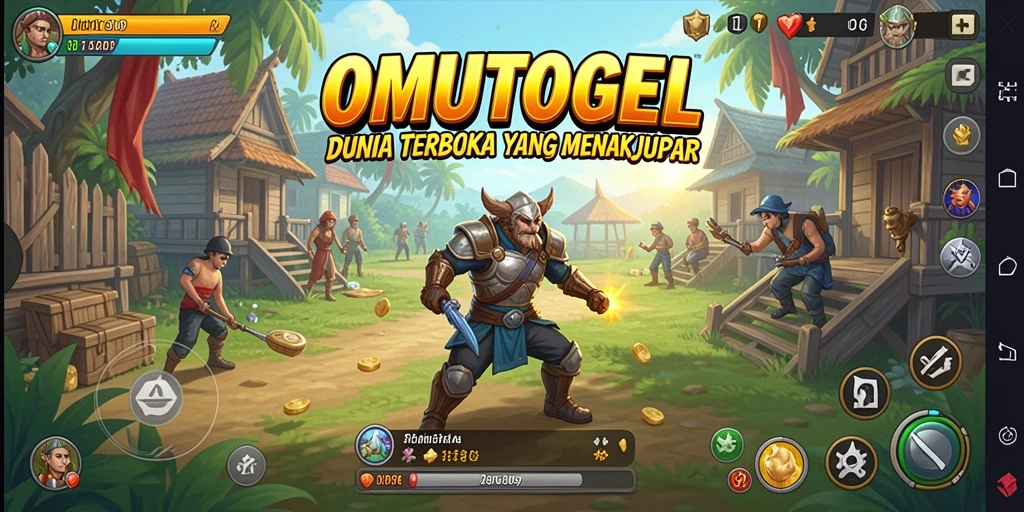 Tampilan gameplay Open World yang luas dan menakjubkan di OMUTOGEL.