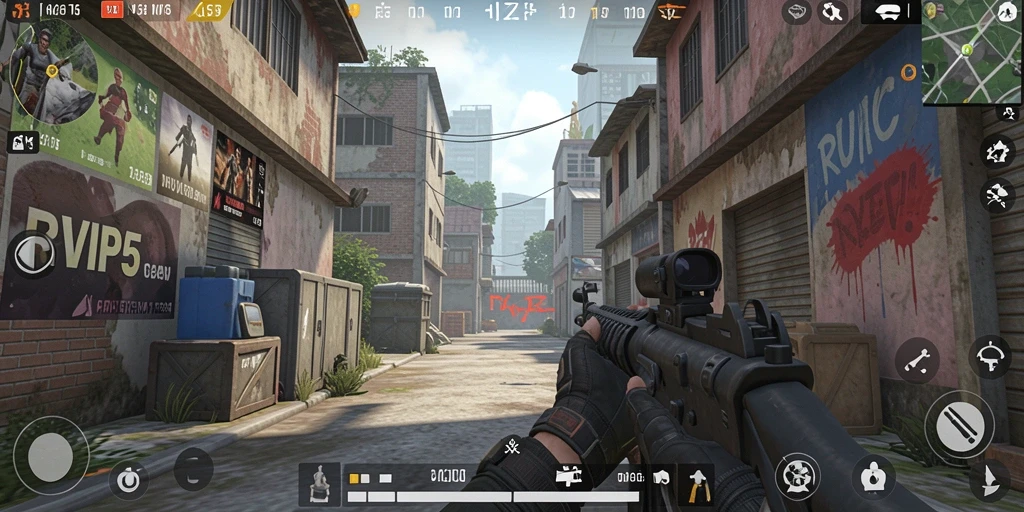 Tampilan menegangkan dari pertempuran FPS di RVIP5.