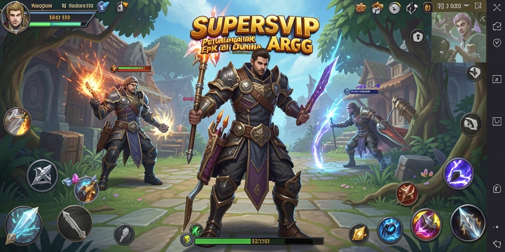 Tampilan menarik dari gameplay ARPG SUPERSVIP yang penuh aksi.