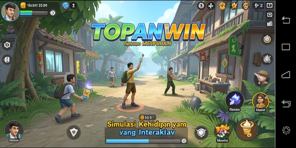 Screenshot utama TOPANWIN menampilkan momen gameplay yang seru dan interaktif.